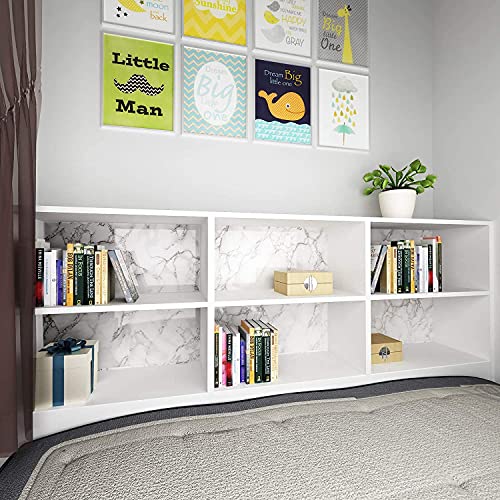 Zibrwuon White/Gray Marble Peel And Stick Wallpaper Waterproof  Self-Adhesive  Removable Gloss Granite Texture Wallpaper Vinyl Film Countertop Stick Paper For Kitchen Furniture (15.7"X394", Gray) #TOP3