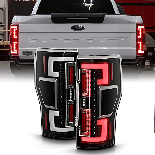 ACANII - For [LED & Blind Spot Type] 2020-2022 Ford F250 F350 SuperDuty Full LED Tail Lights Brake Lamps Pair Left+Right