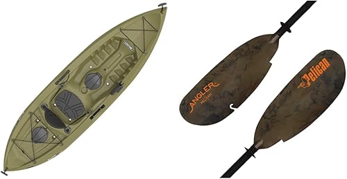 Lifetime Tamarack Angler Kayak sentado en la parte superior, oliva, 120 pulgadas