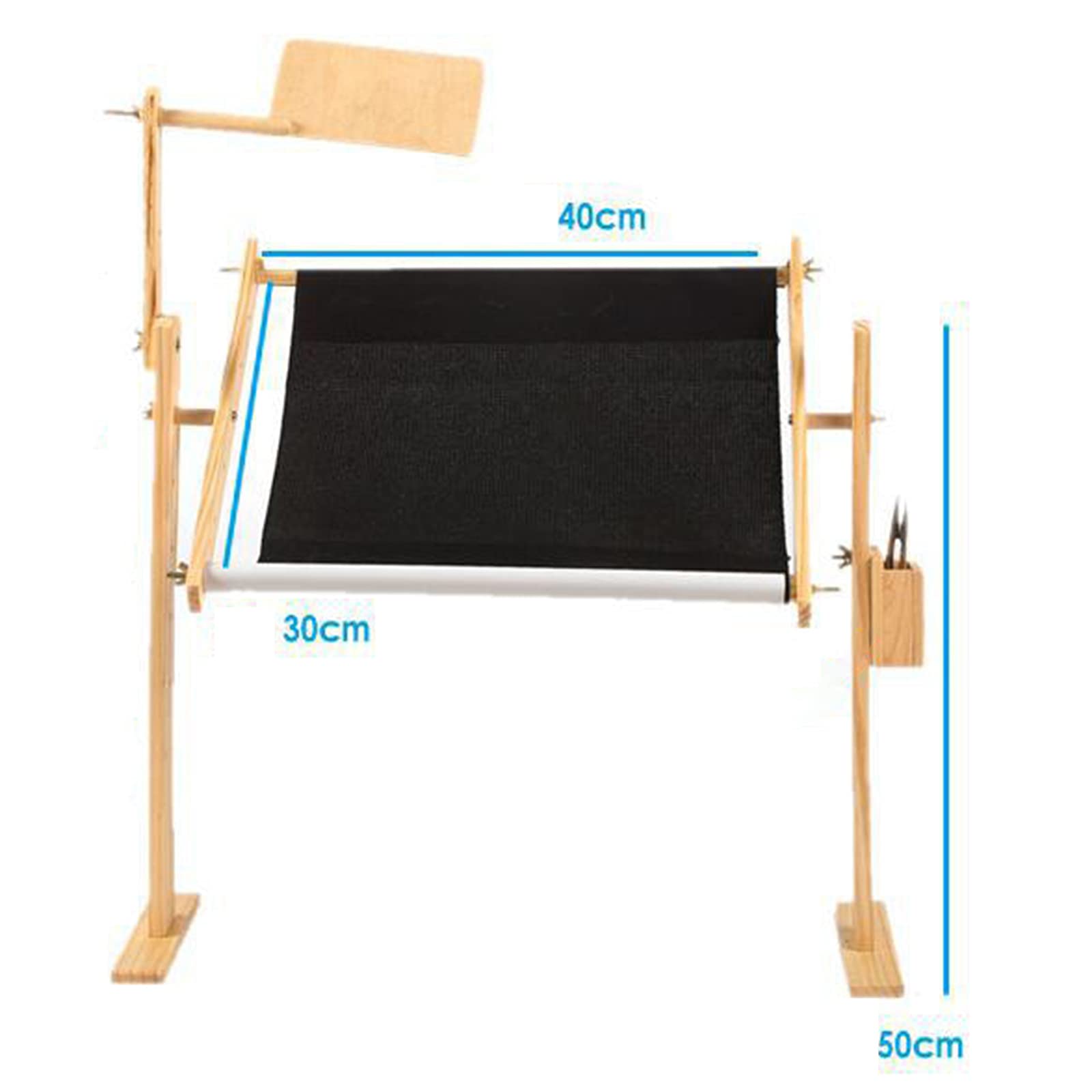 Telaio per Punto Croce, Cerchio Da Ricamo, Supporto in Legno, Accessori Regolabili per Lavori Manuali, Quilting, Ricamo, Stanza Dei Lavori Creativi, Beige