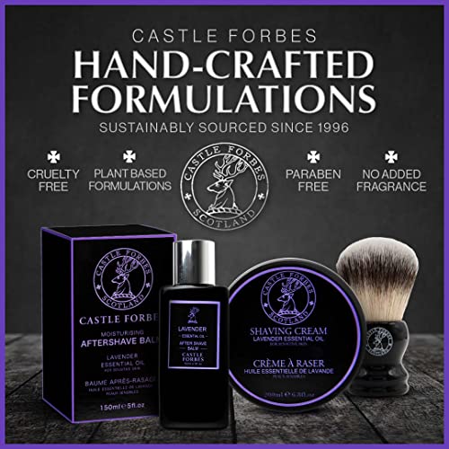Castle Forbes Lavender Aftershave Balm For Men, 5 Fl.oz. | Moisturizing After Shave Lotion W/ Essential Oils | Soothing & Refreshing Face Balm | Alcohol Free Post Shave Skincare For All Skin Types #TOP5