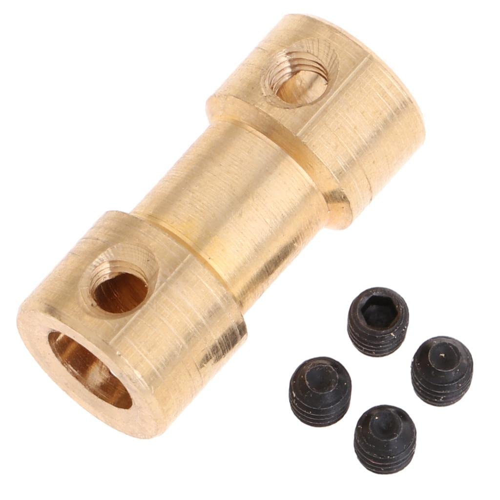 Brass Flexible Shaft Coupler Rigid Coupling Motor Connector 5mm to 5mm-image-16