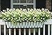 Artificial Flowers Outdoor Fake Plants Faux Shrubs Calla Lily Plastic Greenery UV Resistant Window Box 4 Pcs Wholesale Arrangement for Garden Home Kitchen Dining Room Hanging Planter Cream