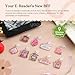 YOPPIX 9PCS Charms for E-Reader, About Spicy Theme Dust Plug Charm Compatible with Type C Charging Port, Gift for Book Lover Readers Men Women Teachers Students, Accessories for E-Reader