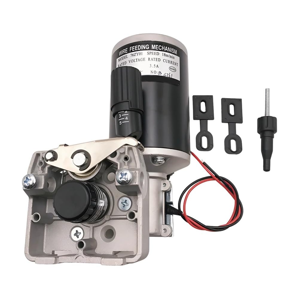 Motor de alimentación de alambre 76ZY01 de 24V y 80W para soldadoras MIG-MAG con rodillo de 0,8-1,0mm