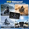 UNITOPSCI 5" Sistema de navegación GPS para moto con Carplay y Android Auto, pantalla portátil con navegación, Bluetooth, IP68 a prueba de agua, Siri, asistente de Google 6