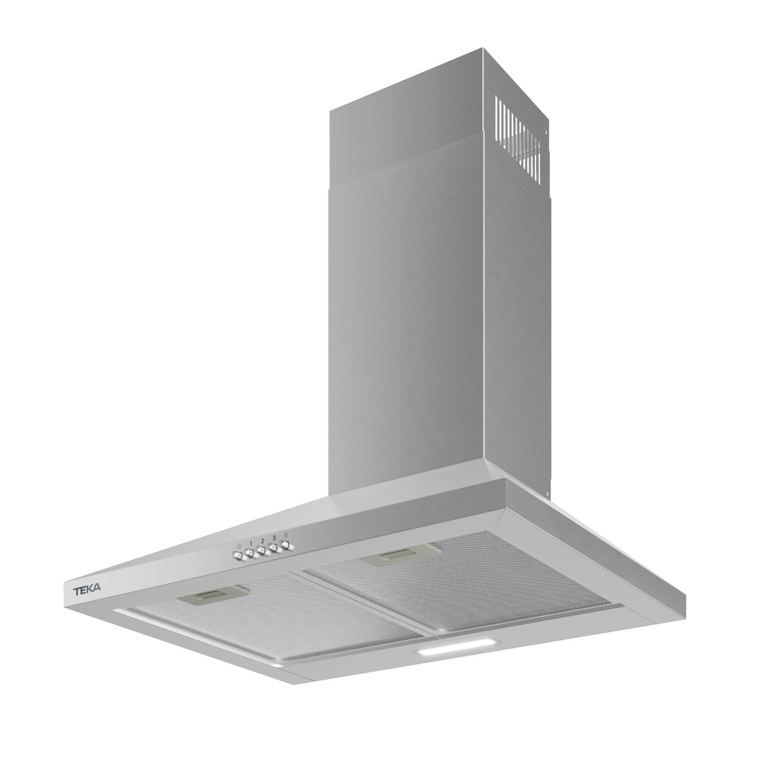 TEKA Campana Decorativa Piramidal, Acero Inoxidable, 3 Velocidades, 60 cm