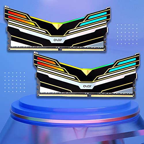 Image of OLOy DDR4 RAM 16GB (2x8GB) Warhawk Aura Sync RGB 3600 MHz CL18 1.35V 288-Pin Desktop Gaming UDIMM (MD4U083618BEDA)