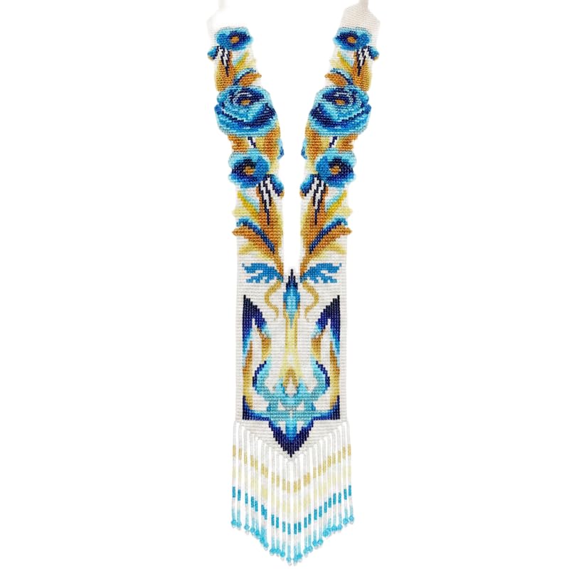 Collier ukrainien Gerdan hypoallergénique en perles pour peaux sensibles