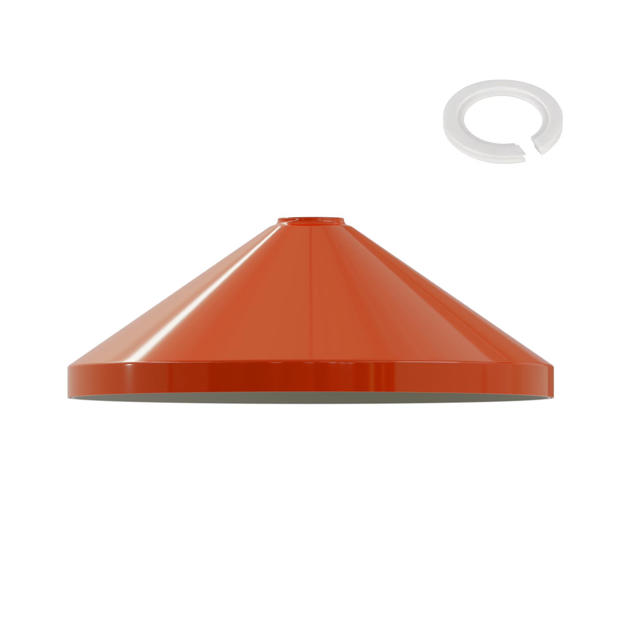 Orange Lampshade for Ceiling Lamp Shades Light Shade Ceiling Light Industrial Light Covers Metal Bulb Guard Pendant Lighting Ceiling Light Shade Lamp Shades Ceiling for Indoor Pendant Light Shade