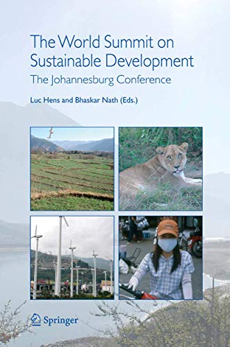 The World Summit on Sustainable Development: The Johannesburg Conference