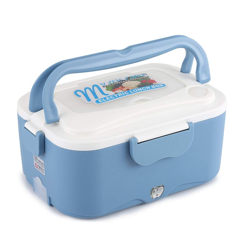 Pudełko na lunch z ogrzewaniem – 1,5 l, przenośne, 12 V/24 V, do samochodu, ogrzewanie elektryczne, pudełko na lunch, bento, podgrzewacz do jedzenia, pojemnik na podróż (01)