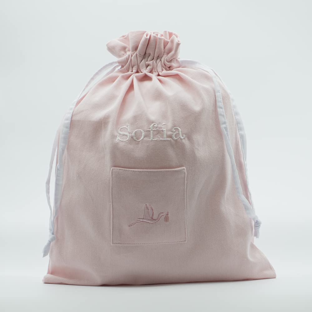 Canastilla Bebe Recien Nacido Personalizada | Cesta Completa de Calidad para Recién Nacidos | Presentación de Lujo | Ideal para Baby Shower | BebeDeParis (Rosa)