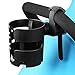 Accmor Stroller Cup Holder with Adjustable Strap, 360 Degree Rotatable Universal Cup Holder for Uppababy, Nuna, Doona Stroller, Drinks Holder for Wheelchair, Walker, Rollator