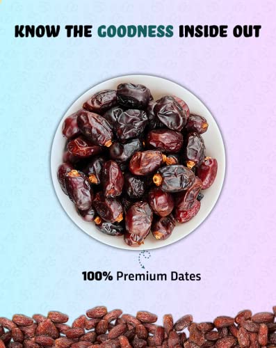Image of True Elements Dates 500g | Khajur Dry Fruits | Premium Khajoor | Healthy & Nutritious Snack | Natural Sweetener | Rich in Protein & Vitamins