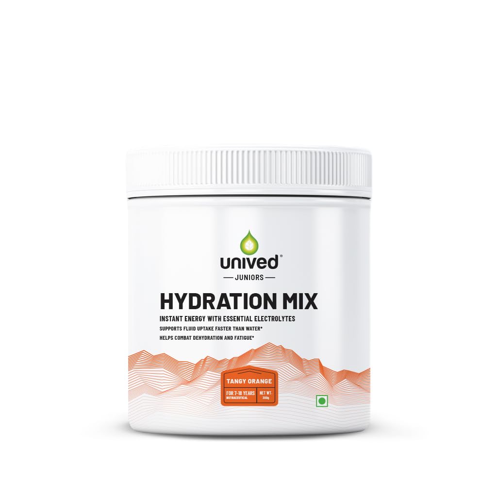 Unived Junior’s Hydration Mix | For Young Athletes | For Energy and to Replenish Lost Electrolytes & to Rehydrate | Essential Electrolytes with Vitamin C & Zinc | Ages 7-18 (Tangy Orange)-image-26