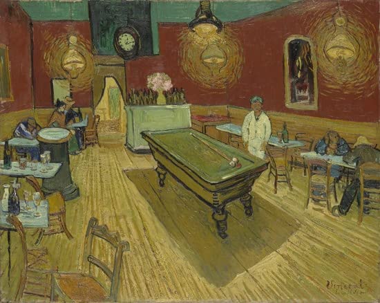 Tableau Le Café de nuit Van Gogh pour créer une ambiance café vintage en chambre