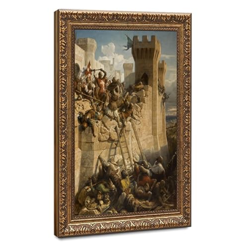 Siège de Acre impression sur toile 40x61 cm pour décoration salon