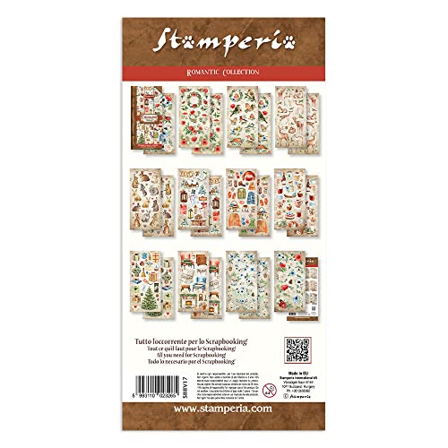 Stamperia International Collectables-Romantic-Home for The Holidays Multicoloured, 6 x 12 inches, SBBV20 - Image 2