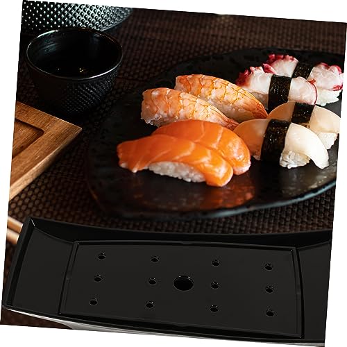 Plato bandeja para sushi diseño barco elegante redondo miniatura 7