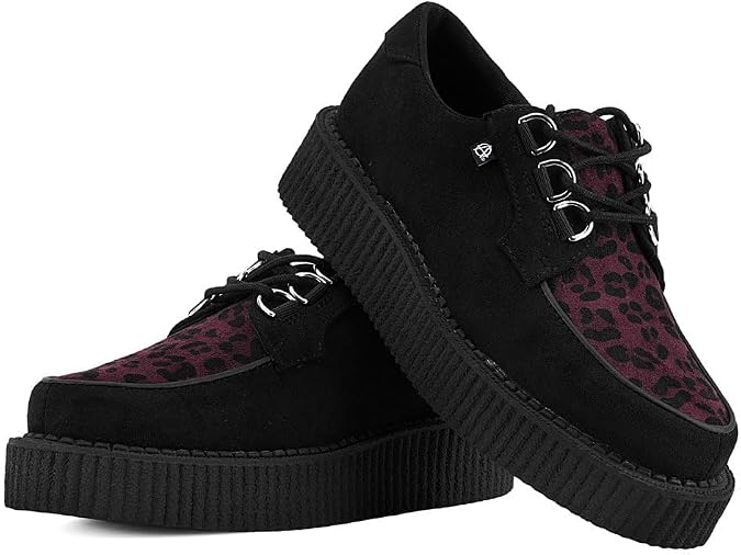 T.U.K. Faux Suede Creeper Sneaker for Women and Men | 3 Dring Lace Up Shoes and Interlace | Classic Round Toe and Sole | Comfort for Everyday Wear