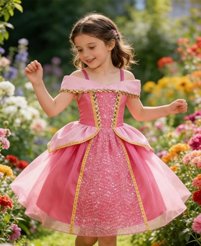 Disfraz princesa para niñas con accesorios 4T miniatura 4