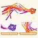 Quilax 6Pack Rainbow Dance Wrist Ribbons Set, Rhythmic Gymnastics Wrist Ribbons for Dance, Rhythmic Gymnastics, Performance