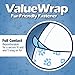 ValueWrap Disposable Male Dog Diapers, 1-Tab Large, 144 Count - Absorbent Male Wraps for Incontinence, Excitable Urination & Travel, Fur-Friendly Fasteners, Leak Protection, Wetness Indicator