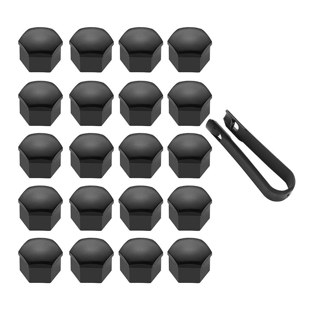 Gtfrfd 20Pcs Car Wheel Nut Caps Set For Seat Ibiza Fr 2020-2022 2023 Hexagonal Tyre Nut Covers Cap Tyre Screw Cap Wheel Dust Proof Accessories,B 19Mm
