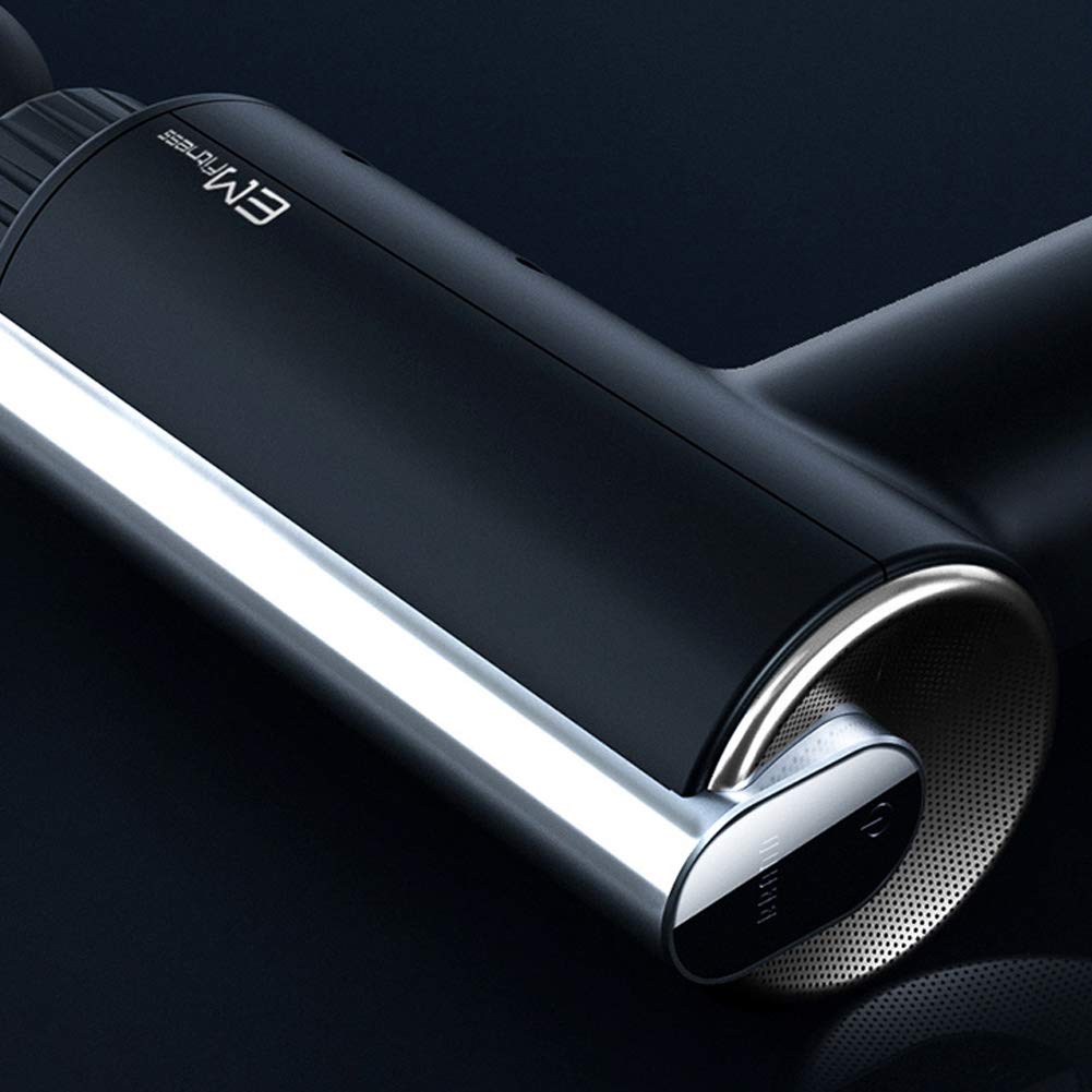 Pistolet De Massage Musculaire Masseur Électrique À Main Masseur De Soulagement Musculaire des Tissus Profonds Masseur À Percussion Ultra Silencieux À 5 Vitesses avec 6 Têtes De Massage Et Écran LCD