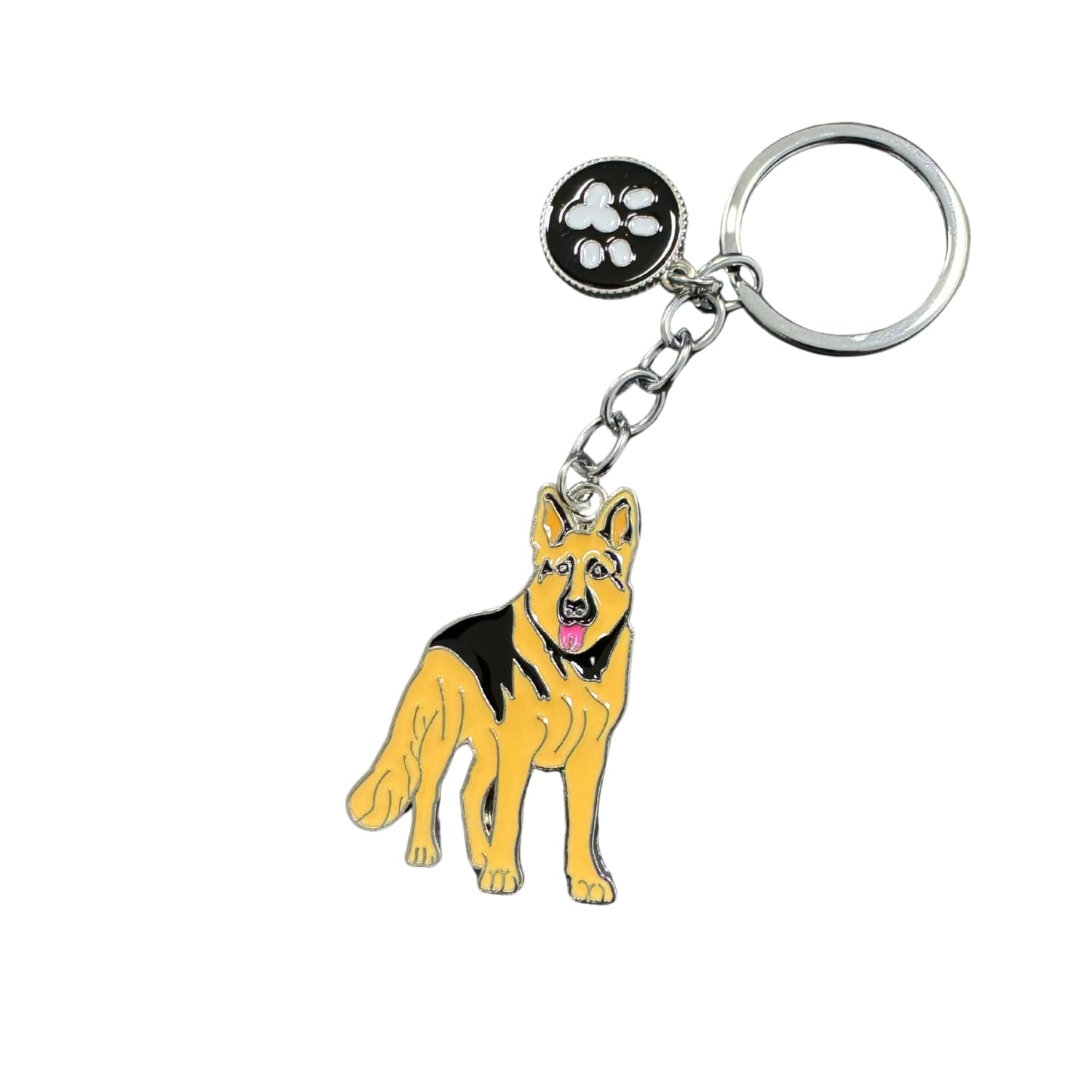 Bt Bear Unisex German Shepherd Dog Keychain,Dog Id Tag Cute Metal Dog Keychain Keyring Keyfob Bag Charm (German Shepherd Dog)