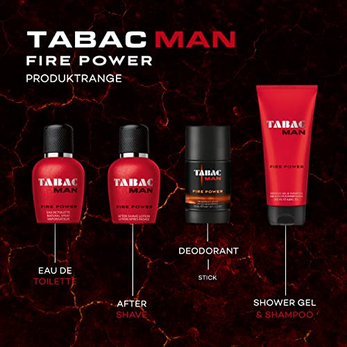 Tabac Man Fire Power Gel Doccia e Capelli, 150 ml