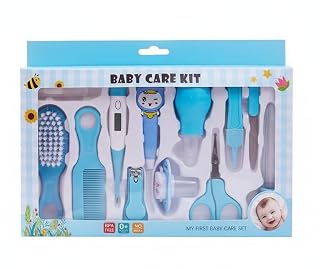 Zoriada Premium 12-Piece Baby Hygiene Grooming Kit with Brush Comb Thermometer Set