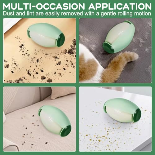 KUWUNG 2 Stück Waschbarer tragbarer Aufkleber, Wiederverwendbare Fusselrollen, Waschbare klebrige Gel Fusselrolle Ball für Haustier Haar, Wiederverwendbarer Gel-Fusselroller für Kleidung, Reisen, Haus