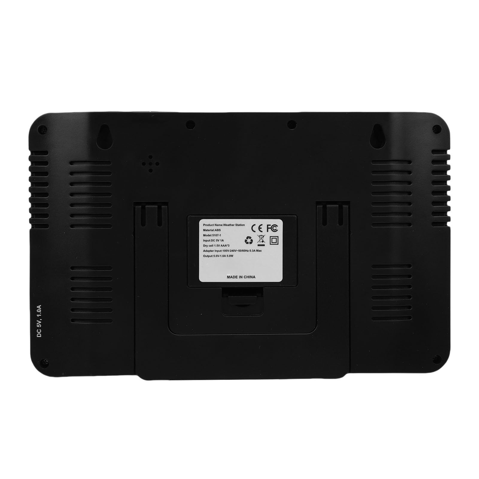 Luocute Stazione Previsioni Meteo, Termometro Esterno Wireless per Interni con Display a Colori HD da 7,5 Pollici, Orologio Atomico, Multifunzionale per Uso Domestico (Spina europea)