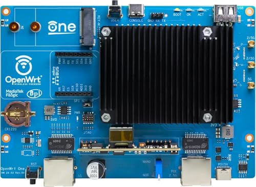 Image of youyeetoo Banana Pi OpenWrt One - WiFi 6 Official OpenWrt Router Mainline Support,MediaTek MT7981B SoC 1GB DDR4 RAM, RJ45 Port