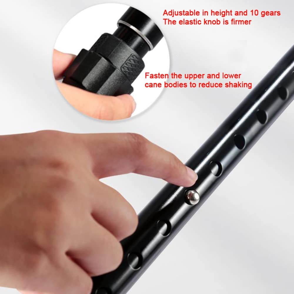 KADEUX Muletas para Hombr Y Mujer, Muletas De Antebrazo Antideslizante Muletas Ortopédicas Plegables Andador, Bastón Regulable Muletas Portátiles para Ancianos