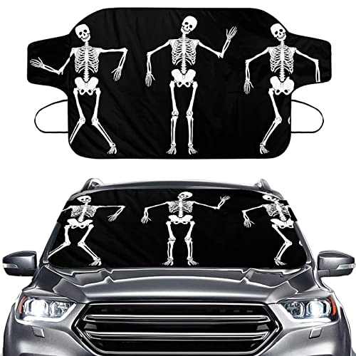 SCRAWLGOD Skull Windschutzscheibenabdeckung Eisschutzfolie