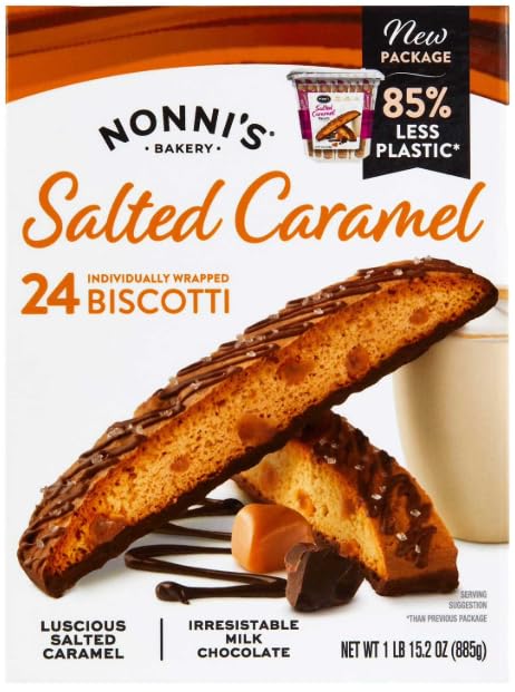 Nonn'is Bisco'tti, Salted Caramel Biscotti, 24 ct.