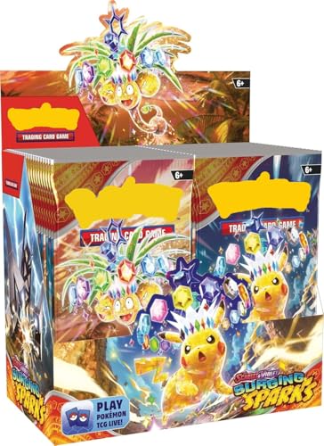 Image of Pokemoon TCG 50 Cardds Bundle | 5 Packs of 10 Random Collectible Trading Cardds | Surprise Cardd Set for Kids & Collectors (SURGING Sparks 5 Pack 50 Cards)