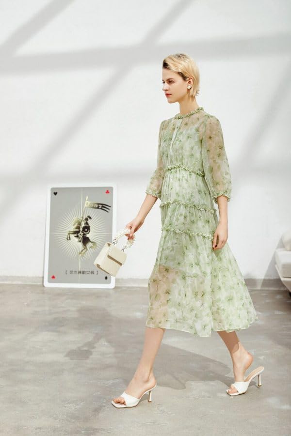 Image of TOPLOT Dress for Women with Floral Print