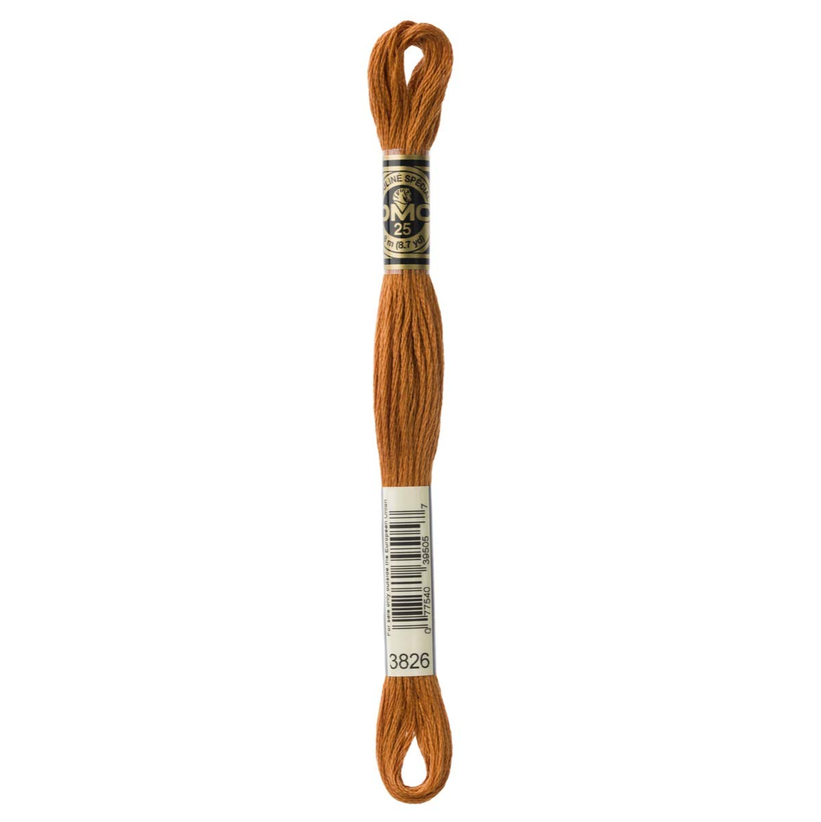 DMC Embroidery Floss Mouline Stranded Cotton Thread for Hand Embroidery and Sewing - Colour No: 3826-6 x 8m Skeins โ image 1