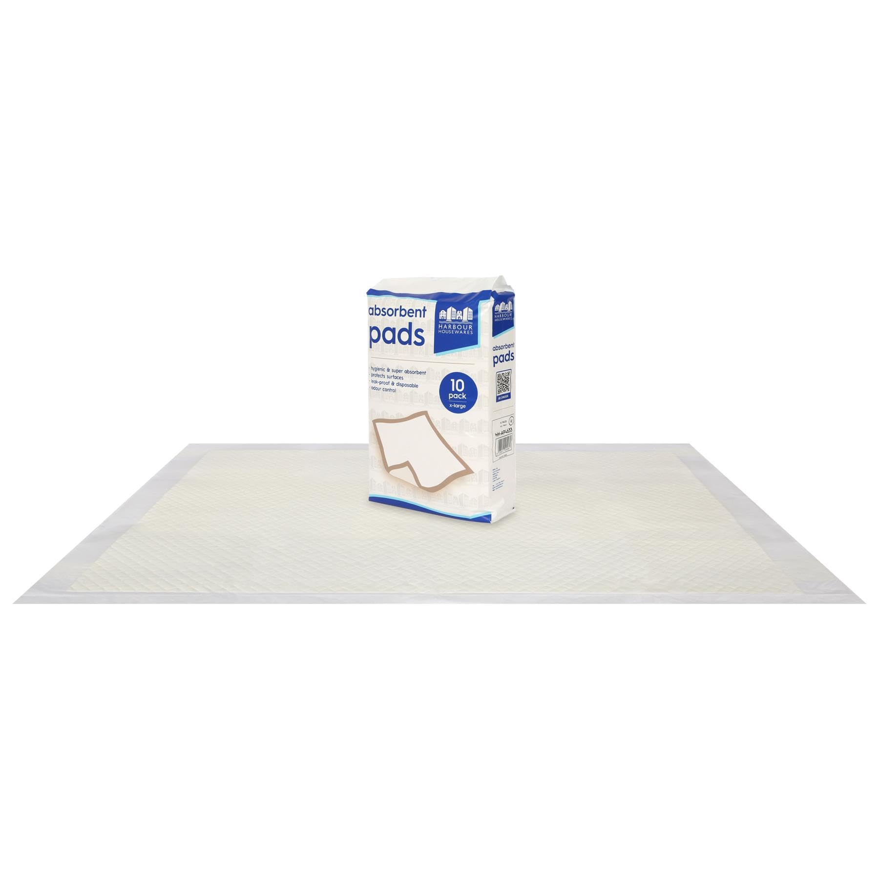 Harbour Housewares Incontinence Bed Pad - 60cm x 89cm - White