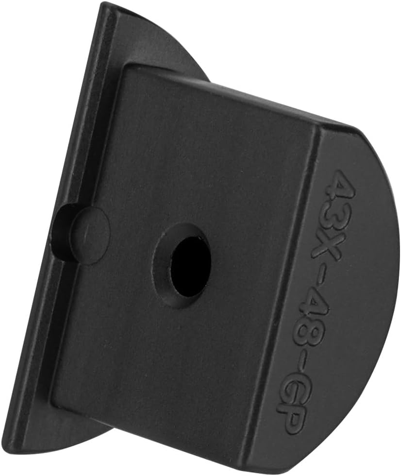 NDZ Performance Grip Frame Plug for Glock 43X 48, Laser Deep Engraved Glow in The Dark, Made in The USA - Choose Image & Glow Color