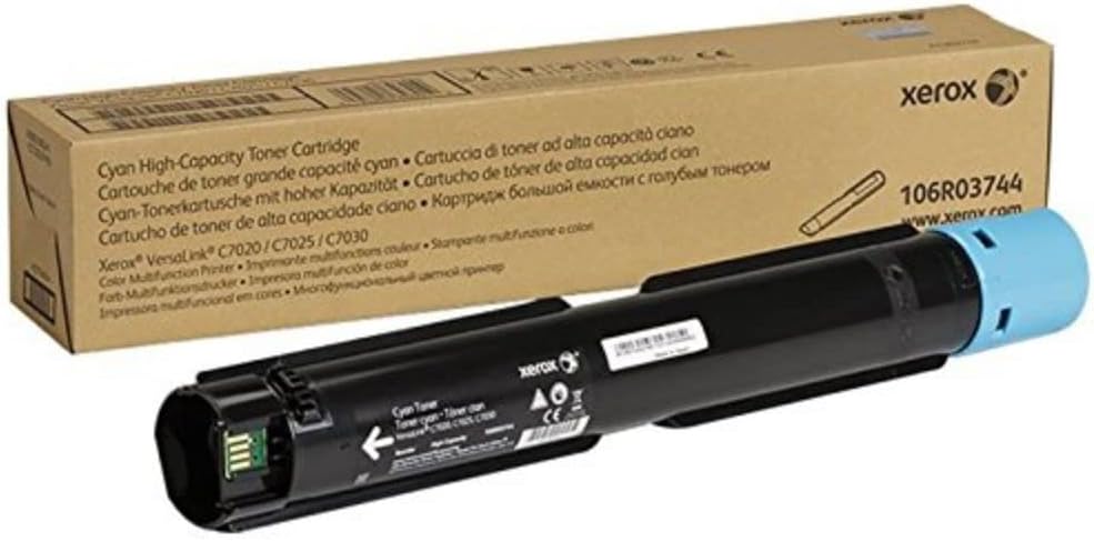 Xerox VersaLink C7020 /C7025 /C7030 Cyan High Capacity Toner Cartridge (9,800 Pages) - 106R03744