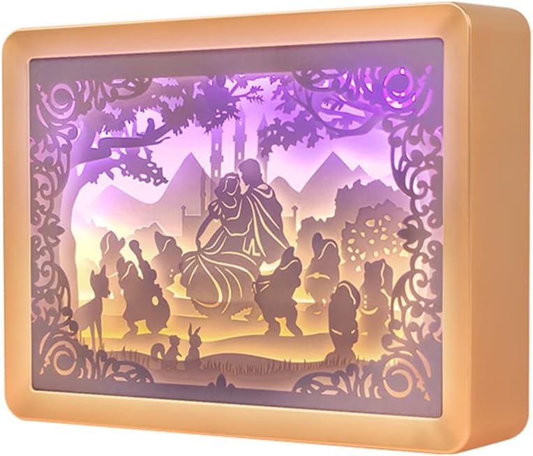 Alice in Wonderland Frame Night Light LED 3D Lamp Desk Lamp Bedside Lamp Kid's Room Decoration