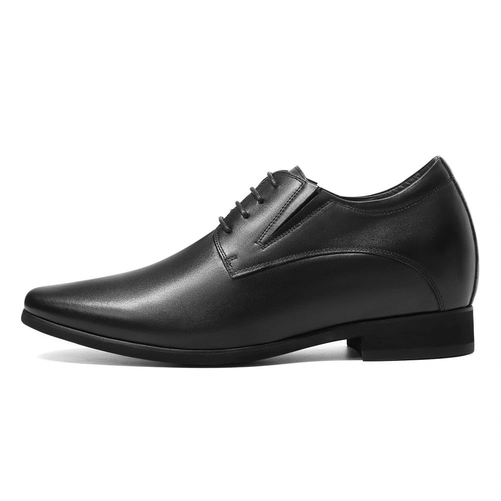 CHAMARIPA Zapatos de Elevación Invisibles para Hombre - apatos de Vestir Formales con +8 cm de Aumento de Altura - Oxford y Derby de Piel para Negocios y Oficina H62Y11K011D 42EU