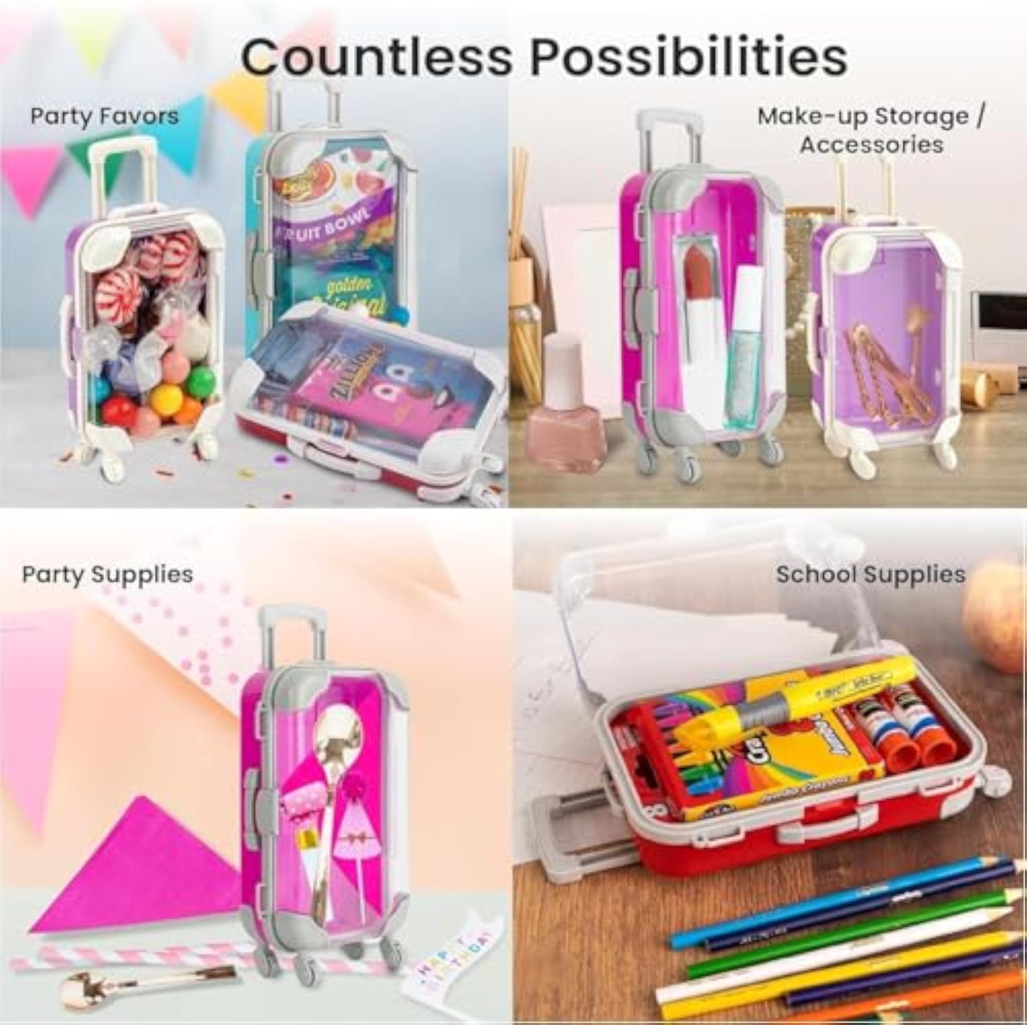 Mini Trolley Suitcase Storage Organizer for Travel Essentials