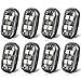 2025 Upgraded 4LEDs 8PCS Wireless LED Lights for Car, Halloween High Brightness Strobe Light with Remote Control, 2 in 1 Type-C Recharge 8 Colors IP65 Waterproof Anti-Collision Wireless Strobe Lights