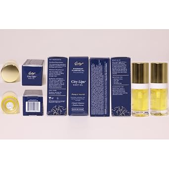 City Beauty City Lips Plumping Oil - Plump, Hydrate, Restore - Anti-Aging Lip Treatment - Plumping Lip Oil with Hyaluronic Acid & Plant Extracts